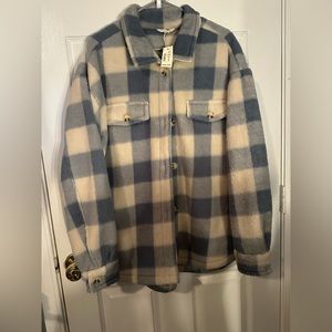 Aeropostale fuzzy shacket